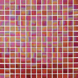 Carreau de mosaïque en verre rouge carré fournisseur de la Chine
