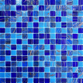 Fabricant Foshan Goldline 20x20mm mosaïque de verre pour mur de fond